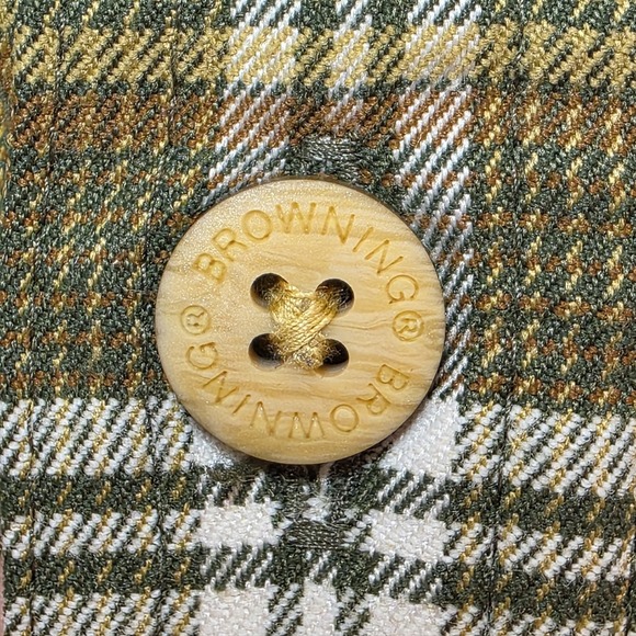 John M Browning Flannel Shirt Mens XL Plaid Gorpcore Hiking Camping Hiker Heavy - Picture 9 of 16